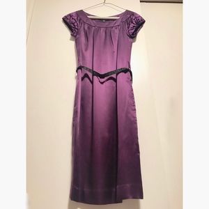 Banana Republic Purple Silk Shift Dress